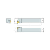 B-SE R/L Threading holder A - Makotools Industrial Supply Tools for Metal Cutting